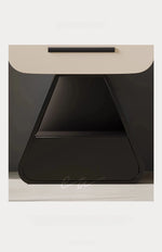 Modern Bedside Cupboard with Stylish Design - Solid Wood and Density Board Finish, Perfect for Any Bedroom Decor fjd-4732