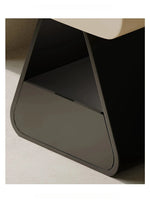 Modern Bedside Cupboard with Stylish Design - Solid Wood and Density Board Finish, Perfect for Any Bedroom Decor fjd-4732