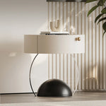 Elegant Modern Bedside Cupboard with Sleek Acrylic Base - Stylish Storage Solution for Your Bedroom fjd-4735