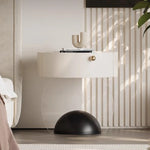 Elegant Modern Bedside Cupboard with Sleek Acrylic Base - Stylish Storage Solution for Your Bedroom fjd-4735