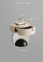 Elegant Modern Bedside Cupboard with Sleek Acrylic Base - Stylish Storage Solution for Your Bedroom fjd-4735