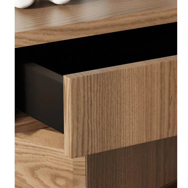 Stylish Density Board Bedside Cupboard with Modern Drawer Design - Perfect Nightstand for Your Bedroom fjd-4738