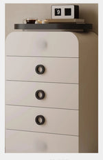 Stylish Pine Cabinet with 5 Drawers - Modern Storage Solution for Your Home fjd-4739