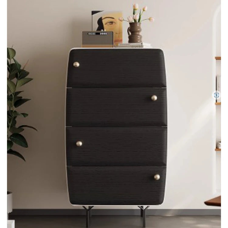 Modern Pine Density Board Cabinet with 4 Drawers - Stylish Storage Solution for Home and Office fjd-4745