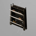 Stylish Ash Wood Density Board Cabinet with Modern Design and Gold Accents - Perfect for Any Room! fjd-4746