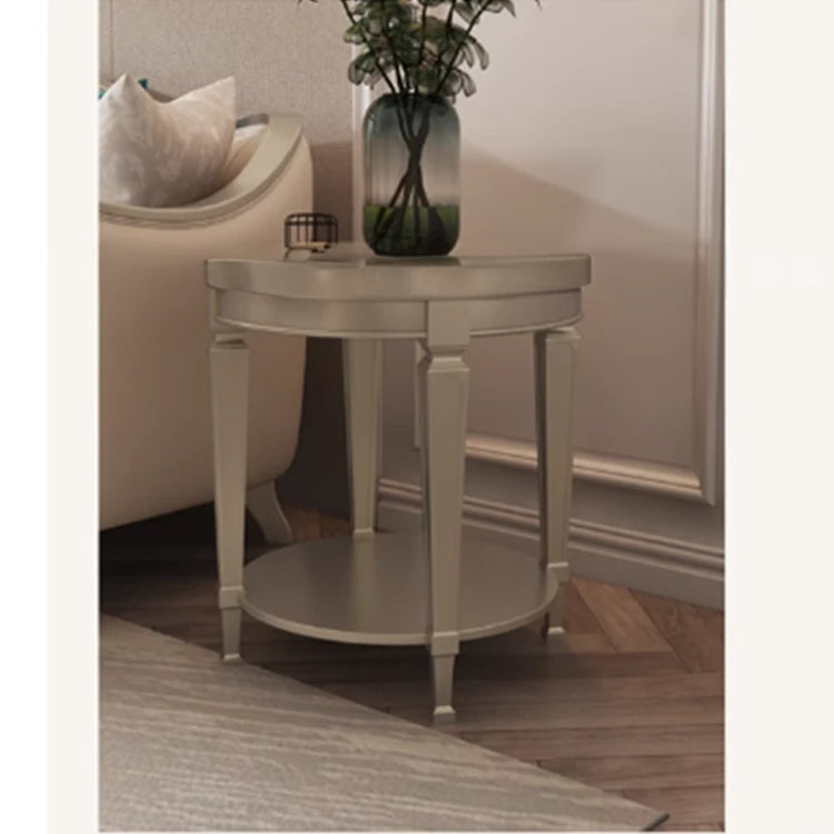 Elegant Tempered Glass and Solid Wood Coffee Table – Stylish Living Room Accent Piece fjfn-5274