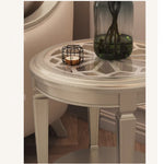 Elegant Tempered Glass and Solid Wood Coffee Table – Stylish Living Room Accent Piece fjfn-5274