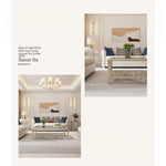 Elegant Solid Wood Coffee Table with Tempered Glass Top – Stylish Living Room Accent Furniture fjfn-5276