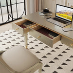 Elegant Solid Wood Desk with Drawers - Stylish Home Office Furniture for Productive Workspaces fjfn-5279