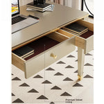 Elegant Solid Wood Desk with Drawers - Stylish Home Office Furniture for Productive Workspaces fjfn-5279