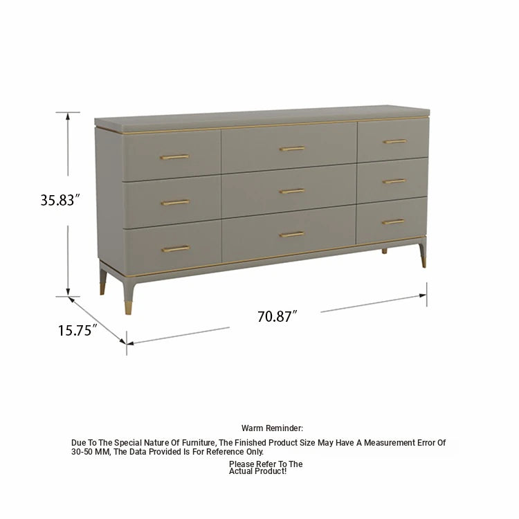 Stylish Pine Multi-Layer Board Cabinet with Gold Accents - Modern Storage Solution for Your Home fjfn-5284