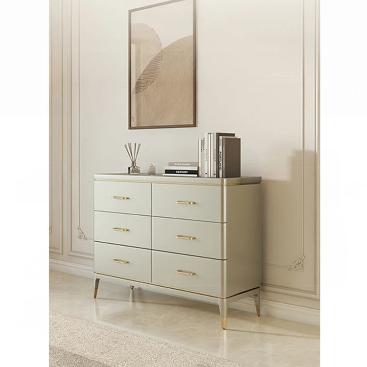 Elegant Pine Multi-Layer Board Cabinet with Gold Accents – Stylish Storage Solution for Modern Homes fjfn-5285