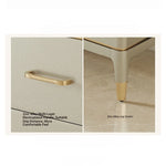 Elegant Pine Multi-Layer Board Cabinet with Gold Accents – Stylish Storage Solution for Modern Homes fjfn-5285