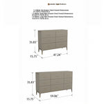 Elegant Pine Multi-Layer Board Cabinet with Gold Accents – Stylish Storage Solution for Modern Homes fjfn-5285