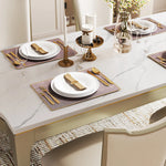 Elegant Solid Wood Dining Chair with Cowhide Leather Upholstery - Perfect for Modern Dining Rooms fjfn-5287