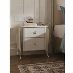 Elegant Solid Wood Nightstand with Multi-layer Board and Stylish Design - Perfect Bedroom Storage Solution! fjfn-5290