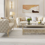 Elegant Solid Wood Cowhide Leather Sofa Set - Modern Luxury Living Room Furniture fjfn-5291