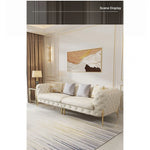 Elegant Solid Wood Cowhide Leather Sofa Set - Modern Luxury Living Room Furniture fjfn-5291