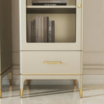 Elegant Solid Wood Wine Cabinet with Glass Doors – Modern Multi-Layer Storage for Home Decor fjfn-5292