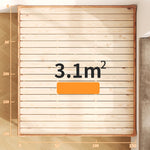 Stylish Light Brown Bed with Natural Wood Accents - Premium Ash Wood Frame fjjj-1655