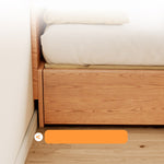 Elegant Ash Wood Bed Frame | Natural Brown & White Finish for Modern Bedrooms fjjj-1657