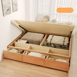 Elegant Ash Wood Bed Frame | Natural Brown & White Finish for Modern Bedrooms fjjj-1657