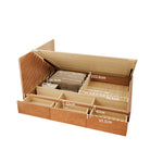 Elegant Ash Wood Bed Frame | Natural Brown & White Finish for Modern Bedrooms fjjj-1657