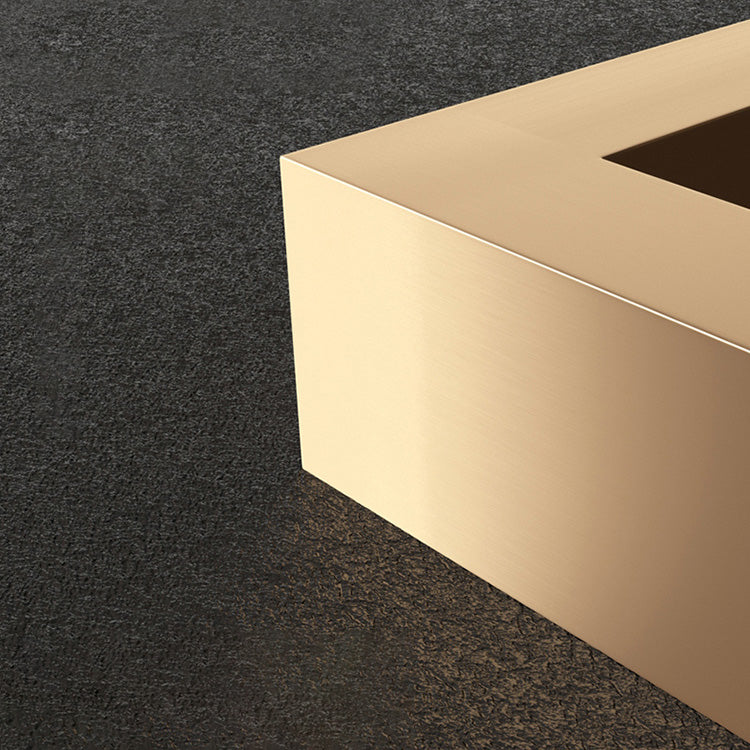 Elegant Solid Wood Tea Table with Green and White Glass Top fjnl-1587