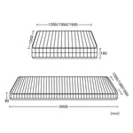 Solid Beech Wood Bed with Leathaire Upholstery – Elegant and Durable Natural Design fjnl-1603