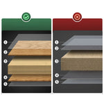 Stylish Round Tea Table - Solid Wood & Ceramic Sintered Stone Design fjnl-2448