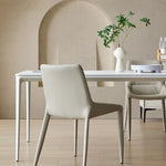 Sleek Aluminum Alloy & Ceramic Sintered Stone Dining Table – Modern Elegance for Every Home fjnw-4533