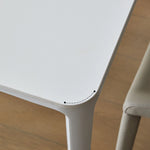 Sleek Aluminum Alloy & Ceramic Sintered Stone Dining Table – Modern Elegance for Every Home fjnw-4533