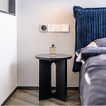 Modern Marble Ceramic Tea Table - Sleek Sintered Stone Terrazzo Design for Stylish Living Spaces fjnw-4537