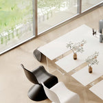 Modern Curved Dining Chairs - Sleek Plastic Design for Stylish Living Spaces fjnw-4546