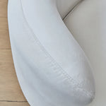 Elegant Ash Wood Accent Chair with Plush Pile Fabric Upholstery fjnw-4554