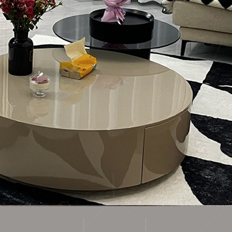Solid Pine Wood Tea Table with Tempered Glass and Carbon Steel Frame - Elegant Design for Modern Spaces fjx-2633