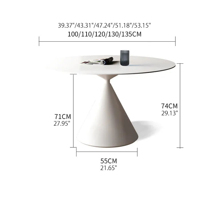 Sleek Modern Ceramic Sintered Stone Dining Table - Perfect for Elegant Interiors fjx-2637