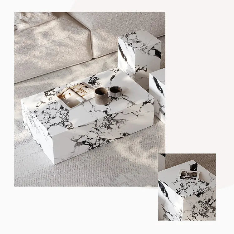 Modern Ceramic Sintered Stone Tea Table Set – Elevate Your Living Space fjx-2644