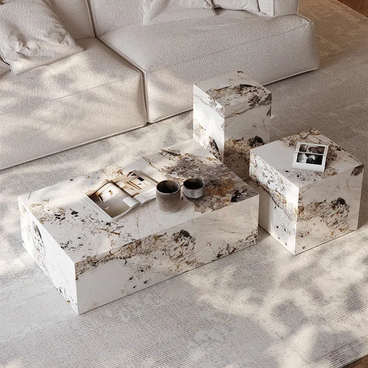 Modern Ceramic Sintered Stone Tea Table Set – Elevate Your Living Space fjx-2644