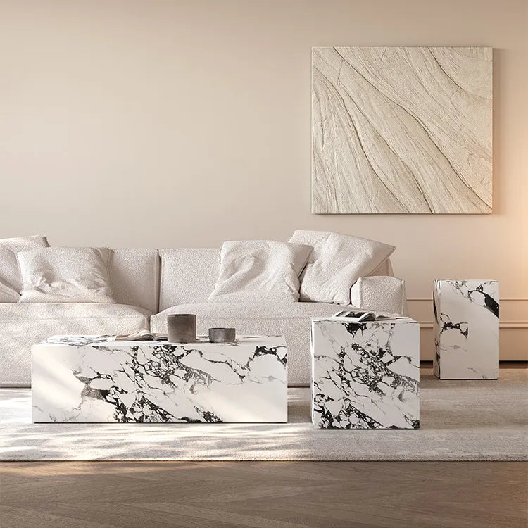 Modern Ceramic Sintered Stone Tea Table Set – Elevate Your Living Space fjx-2644