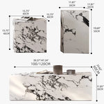 Modern Ceramic Sintered Stone Tea Table Set – Elevate Your Living Space fjx-2644