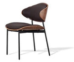 Stylish Microfiber Leather Chair with Sturdy Carbon Steel Frame fjx-2645