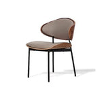 Stylish Microfiber Leather Chair with Sturdy Carbon Steel Frame fjx-2645