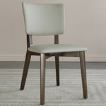 Premium Solid Wood Chair with Durable Microfiber Leather Upholstery fjx-2653