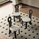 Solid Wood Faux Sherpa Chair – Cozy and Durable Seating for Any Room fjx-2657