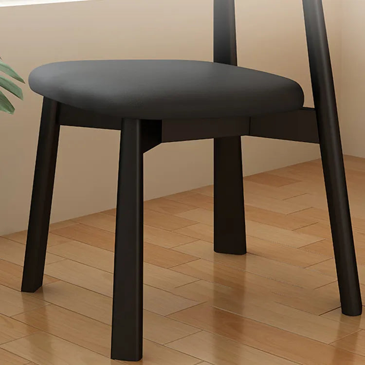 Modern Oak Dining Chair with PU Leather Upholstery - Stylish Seating for Your Home fjx-2659