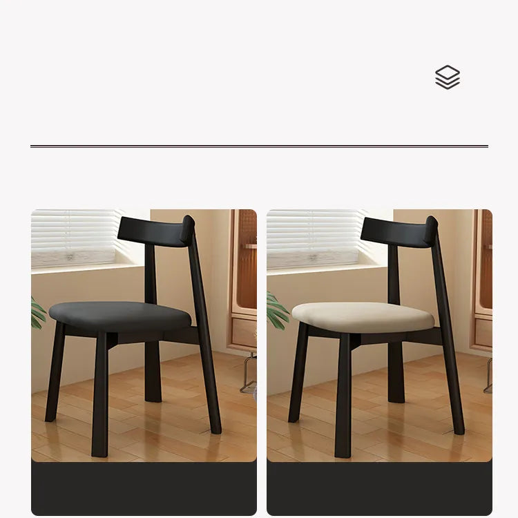 Modern Oak Dining Chair with PU Leather Upholstery - Stylish Seating for Your Home fjx-2659