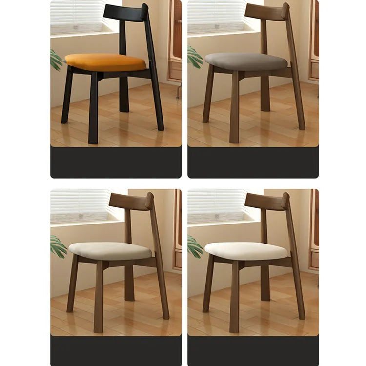 Modern Oak Dining Chair with PU Leather Upholstery - Stylish Seating for Your Home fjx-2659
