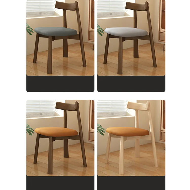 Modern Oak Dining Chair with PU Leather Upholstery - Stylish Seating for Your Home fjx-2659