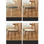 Modern Oak Dining Chair with PU Leather Upholstery - Stylish Seating for Your Home fjx-2659